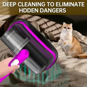 Handheld Vacuum Cleaner for Bed Mattress Dusting, Washable Filter, Adjustable Speed, Strong Suction, Ideal for Couches, Pet Hair, Carpets