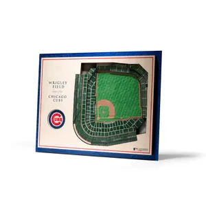 Chicago Cubs Wrigley Field 5 Layer 3D Stadiumview Wall Art