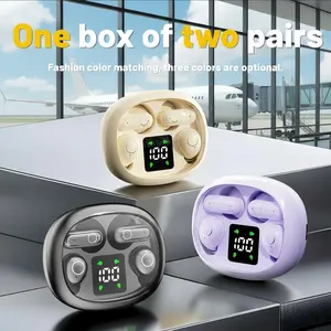 FLUFFDRIP Wireless Bluetooth Headphones 2-in-1 Earphone for Two Phones Simultaneously Ultra-slim Sleep Earbuds & Short-handle Sports Earphones Bluetooth 5.4 36 Hours Long Endurance