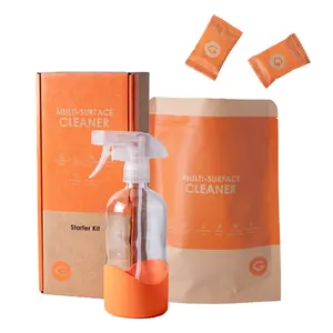 Multi-Surface Cleaning Efficiency Pack: Starter Kit and Refill (Pack of 24 Tabs) Cleaner Household