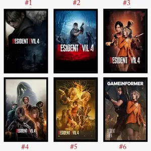 Resident Evil 4 Remake Waterproof Canvas Poster, Hd Game Art