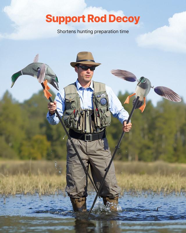 VEVOR Spinning Wing Motion Duck Decoy Outdoor Realistic Teal Decoys for Hunting 1-Pack VEVOR Spinning Wing Motion Duck Decoy Outdoor Realistic Teal Decoys for Hunting 1-Pack