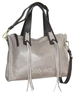 Candace Convertible Leather Satchel