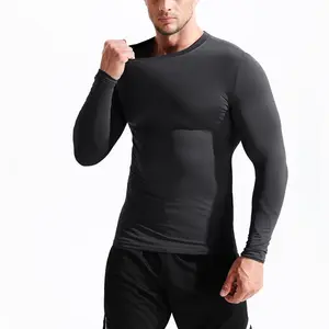NELEUS Men's 3 Pack Compression Long Sleeve Shirts Basic Solid Athletic Workout Tops