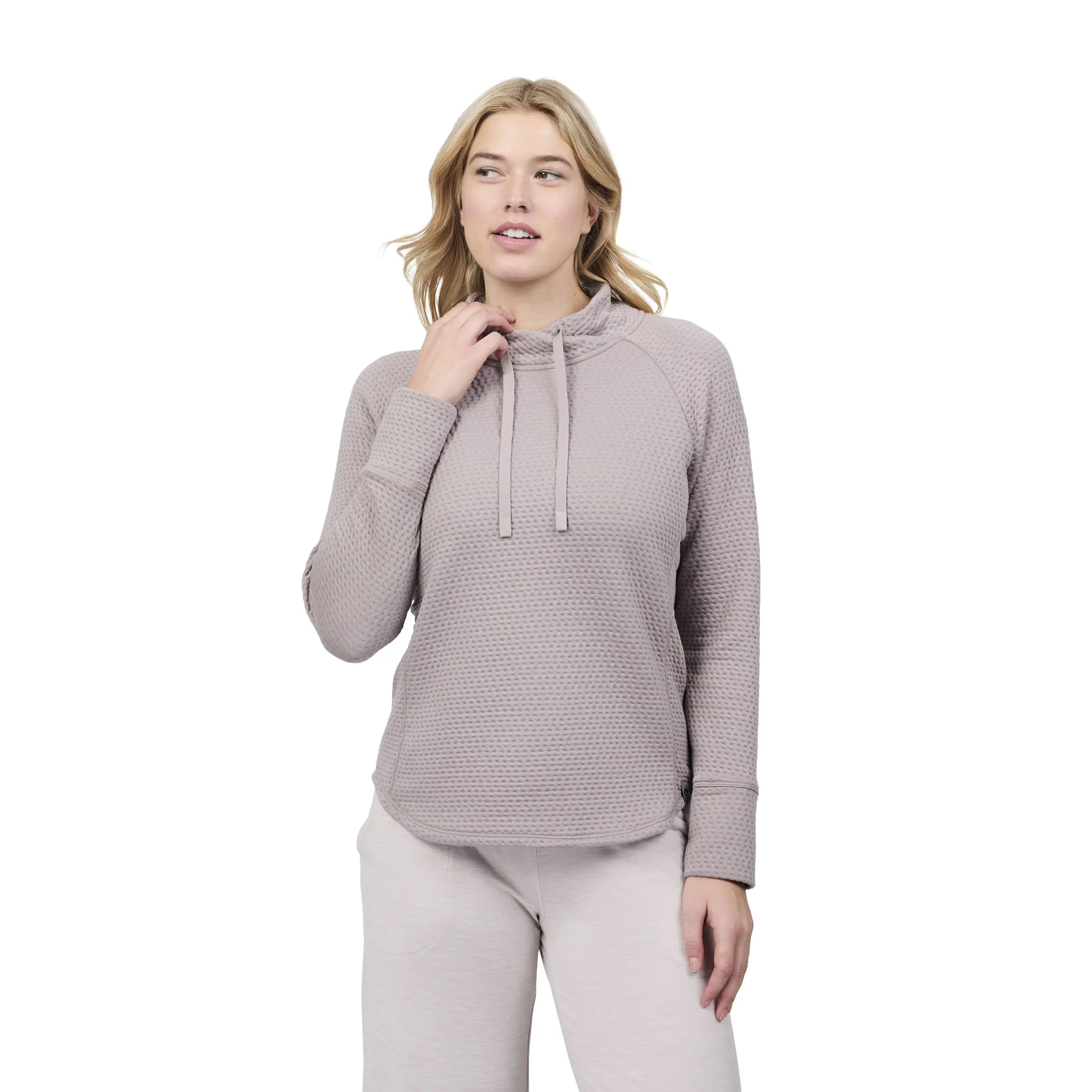 Free Country Women's UltraFill Cowl Neck Top, Adjustable, Seamless, Polyester, Clothes