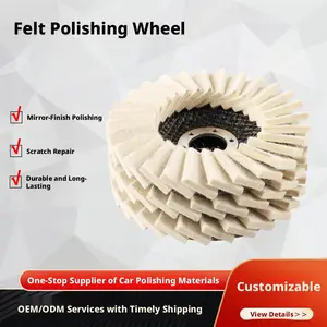 125mm Wool Felting Wheel for Angle Grinder, Easy Scratch Removal, Beginner-Friendly, DIY Home Improvement Tool, Essential Workshop Equipment