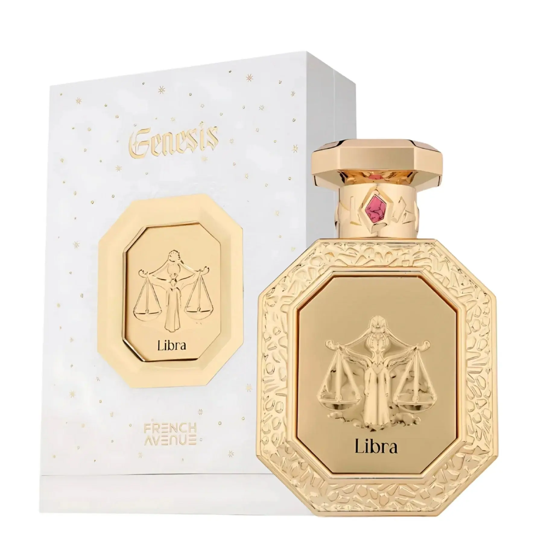 Libra by French Avenue Unisex Eau de Parfum, 100ml-3.4oz, Amber Vanilla Fragrance, Floral Jasmine Perfume, Citrus Pear Scent, Harmonious Blend for Balanced Aura