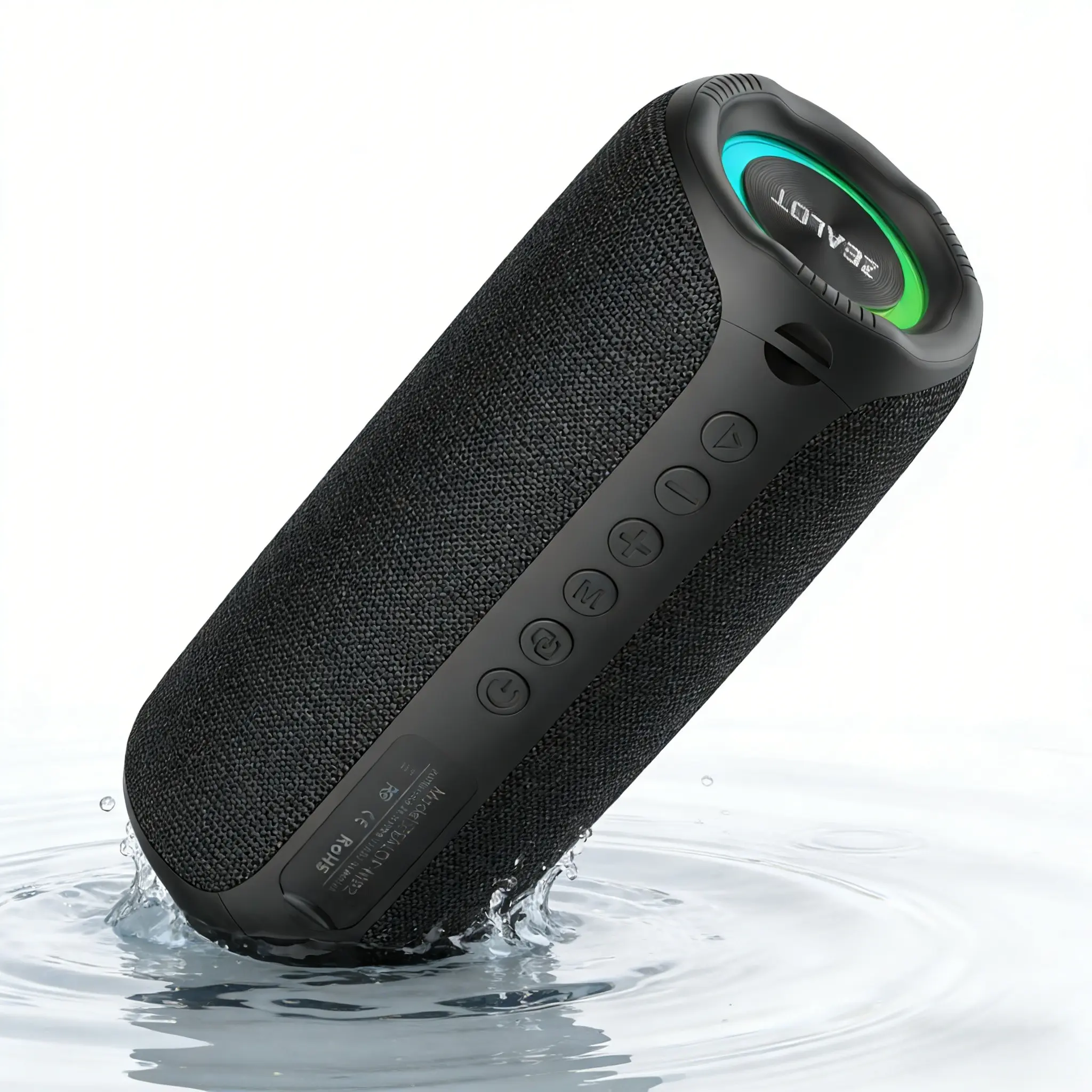 ZEALOT Tiny BT Speaker, 20W Rich Bass & HIFI Stereo, IPX5 Waterproof Protection, 3600mAh Extended Playtime, RGB Lighting, BT5.4 & TF/USB/AUX for Hiking, Cycling & Party Gatherings.