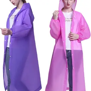 2-Pack Women's Solid Color Raincoat, Windproof & Waterproof, Lightweight & Fashionable, Reusable for All Seasons, Outdoor Activities