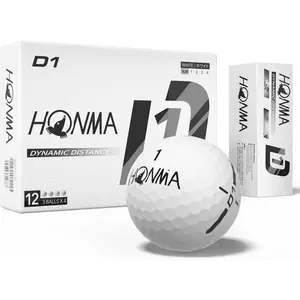 Honma D1 Distance Golf Balls,Extra Soft Feel with Long Distance,High Speed Core with Low Spin Design,Low Compression Golfballs Perfect for Men,Women Beginners,1 Dozen