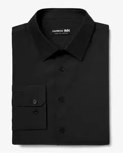 Express Extra Slim Solid Cotton Stretch 1MX Dress Shirt