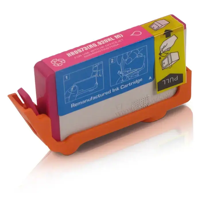 HP 920XL Magenta Inkjet Cartridge (CD973AN) - High-Yield, Color-Balanced, OEM-Spec Print-Head Interface, Sealed Ink Reservoir, 100% Satisfaction Guarantee, Free Replacement or Refund, Economical for Officejet Printers | Castle Ink, Hp Printers, Inkjet Ink