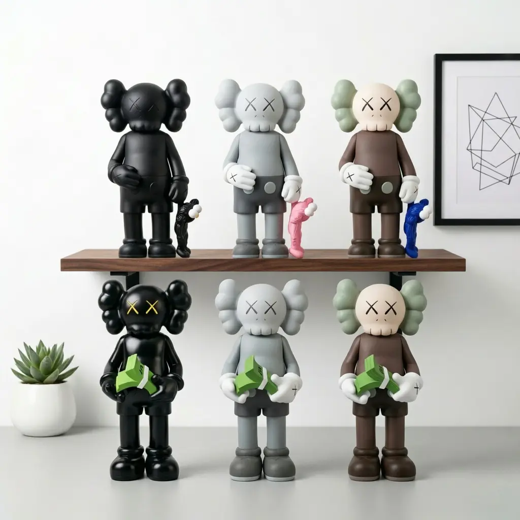 he Ultimate Trendy Gift!12" Large Resin Character Figurine - Modern Abstract Art Sculpture for Gamer Setup, Creative Desk Ornament for Office, Living Room Luxury Decor unique,Black,Obsidian