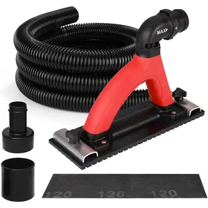 Dust Free Hand Sander, Dustless Drywall Vacuum Sander, with 6.5 ft Hose, Sanding Pad, Adapter