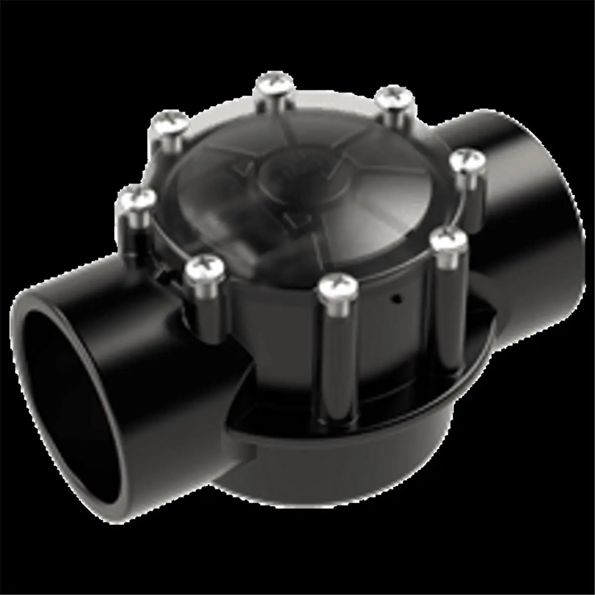 Aquastar Flow Star 2-Way Check Valve (ASAVC20C) - 2 in. Socket x 2.5 in. Spigot Stainless Steel Plumbing Valve, Backflow Stop, Chlorine-Resistant CPVC, Easy Disassembly, Minimal Hydraulic Loss for Pool Systems