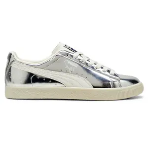 PUMA Mens Clyde 3024 Lace Up Sneakers Shoes Casual - Silver