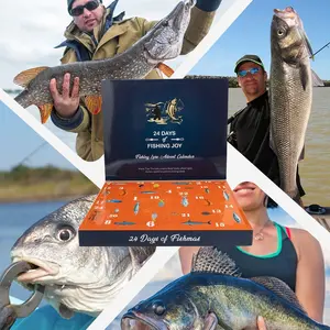 Lure 24 Piece Blind Box Set Christmas Minnow Ladder Fishing Gear Blind Box Holiday Gift, Perfect for Anglers & Fishermen