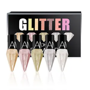 5-piece Diamond Shimmer Makeup Eyeliner Set, Natural