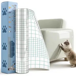WGCTEK Cat Scratch Furniture Protector, Anti-Scratch Cat Couch Protector, Durable Trimmable Cat Scratching Pad for Sofa, Wall, Door, Stop Cat Scratching Damage