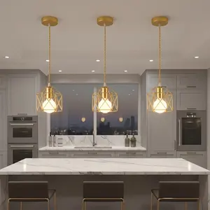 Single Head Lantern Pendant Light, Adjustable Hanging Line Ceiling Lamp, E27 Base, Indoor Decorative Lighting