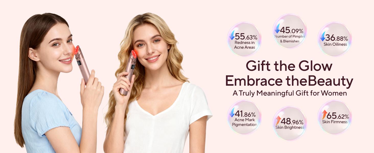 LILA by Akunbem 9-in-1 Real Glass-Head Glow Device — Home Photorejuvenation Tool for Radiant, Glass-Like Skin