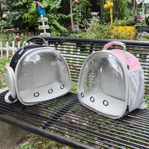 [Clear Bubble Pet Carrier] 1pc Small Pet Carrier Backpack - Clear Bubble Window, Airline Approved for Hedgehog, Rat, Parrot, Rabbit, Bearded Dragon Travel