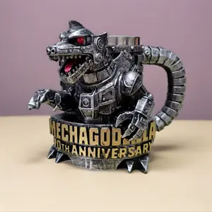 Godzilla 70th Anniversary Resin Cup Limited Edition Collectible Beverage Mug Durable Outdoor Camping Mug Stylish Design Ideal Gift Choice