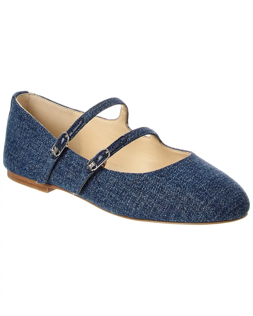 CELINE Les Ballerinas Denim Flat