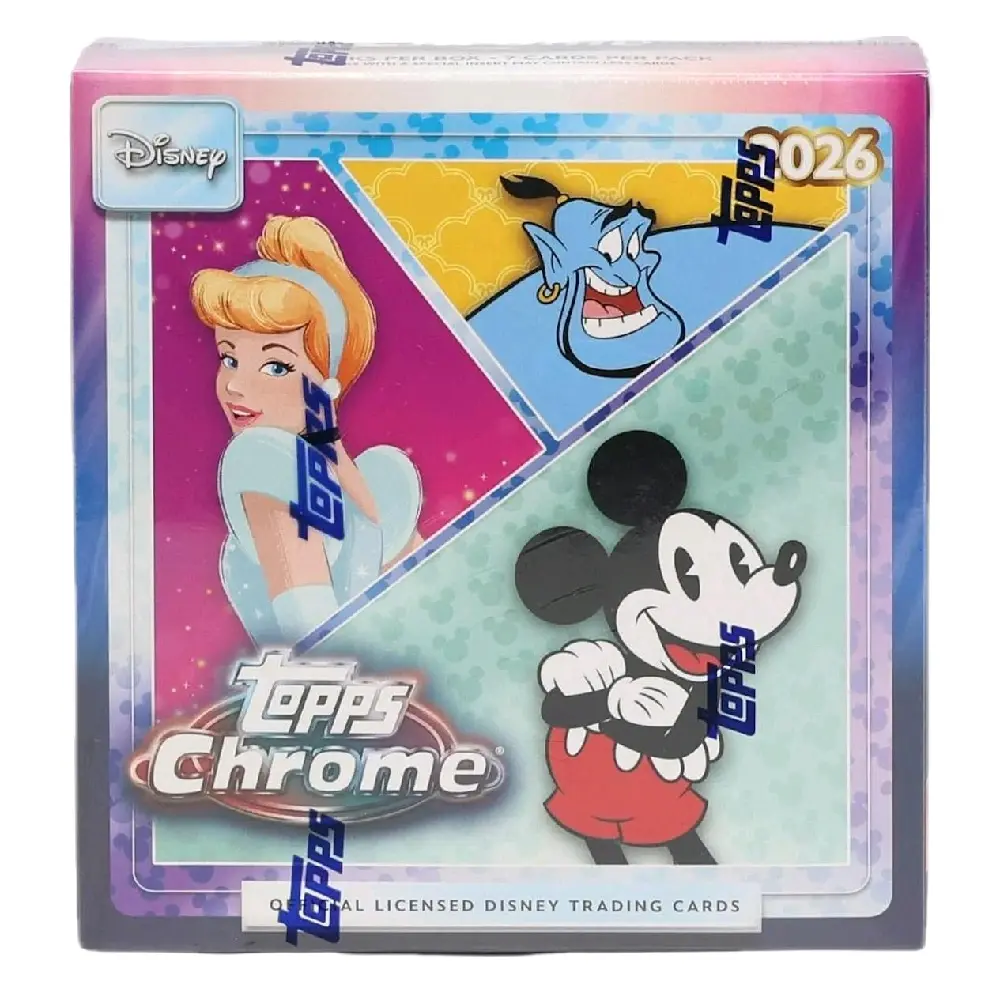 (1) 2026 Topps Disney Chrome Mega Box  --(Trading Cards. Collectible Booster Packs. See description/pictures for more information).