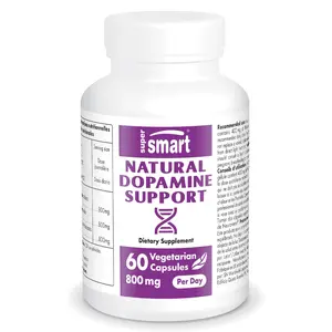 Supersmart - Natural Dopamine Support 800 mg Per Day - Neuravena® Extract of Avena Sativa Standardized to 0.3% Isovitexin - Brain Supplement | Non-GMO & Gluten Free - 60 Vegetarian Capsules