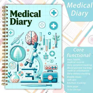 Medical Diary Spiral Notebook, Health Log & Medical Record Journal, Essential Tool for Nurses & Patients, Organize Your Healthcare Records