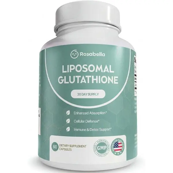 Liposomal Glutathione Capsules – Skin Glow, Immune & Detox Support (60 Count) - Rosabella