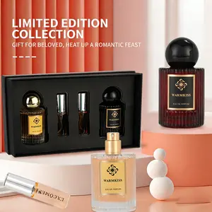 Warmkiss Coffee True Self Fragrance Perfume Set, Long-Lasting Luxury Business Gift Box for Men and Women, High-End Golden Charm