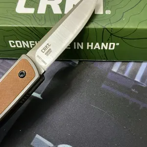 CR 7190 Folding Knives 8Cr13Mov Blade with G10 Handle Multi-purpose Tools for Outdoor Camping Hiking EDC Knives for Men CRKT Knives friction slip joint