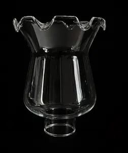39226 Clear Crimp Top Glass Sconce