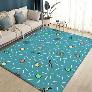 Anime Hot R-Rugrats Floor Mat Flannel Rugs Soft Warmth Floor Mat Thickened Non-Slip for Room Home Decor Door Mat Strong Water Absorption Upgraded Anti-Slip Backing Easy to Clean