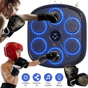 Smart Boxing Music Machine – Wall-Mounted Electronic Punch Trainer w/ Bluetooth