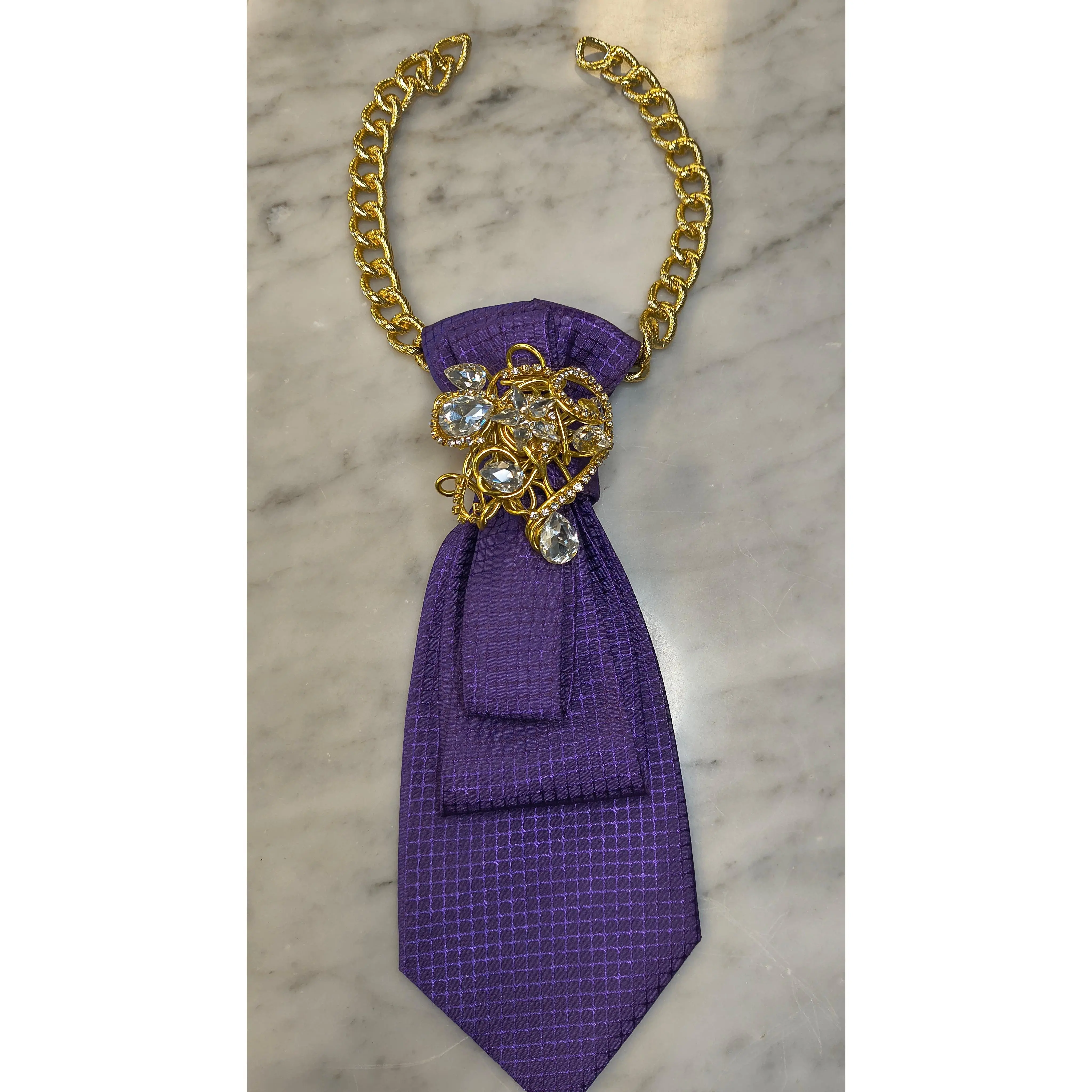 Purple necktie