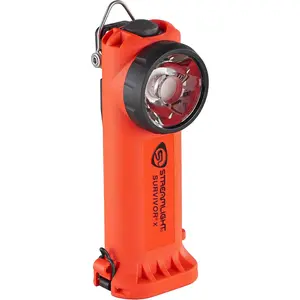 Streamlight 90044 Survivor X USB 250-Lumen USB Rechargeable Right-Angle Firefighter's Flashlight with Rechargeable  Pack, Orange