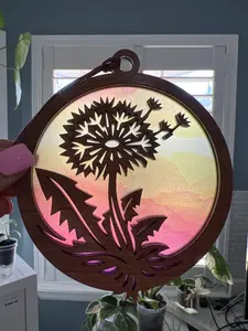 Dandelion Suncatcher for Sunny Window