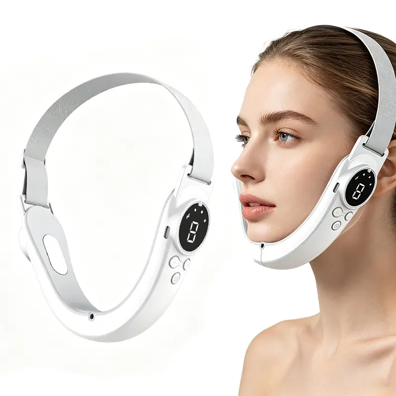 9 Gears Adjust Electric V-Face Device with USB Charge, Cell Powered Intelligent Facial Beauty Tool for Face Contours, All Skin Types, Sohochic