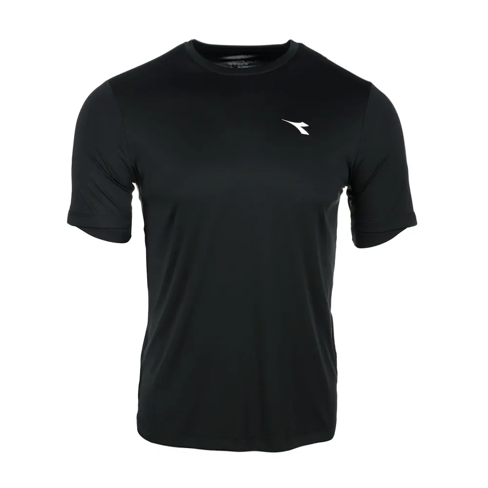 diadora Mens Scudetto Crew Neck Short Sleeve Athletic Casual Tops Casual - Black