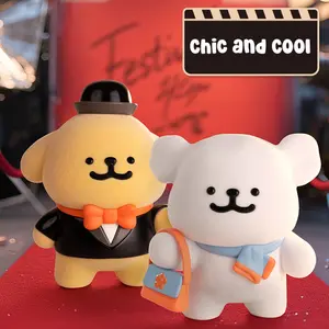 MINISO Maltese Line Dog Life is Like a Drama Blind Box | Flocked Mini Figurine | 2026 H1 Aesthetic Desk Decor | Relatable Office Dog Toy | 8 Styles + Secret | Official Licensed CPSC Certified