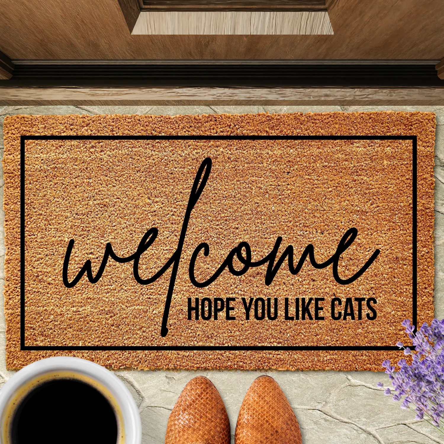 Welcome Hope You Like Cats Doormat, Cat Doormat, Funny Cat Doormat, Cat Door Mat, Hope You Like Cats Door Mat, Cat Welcome Mat, Cat Lover