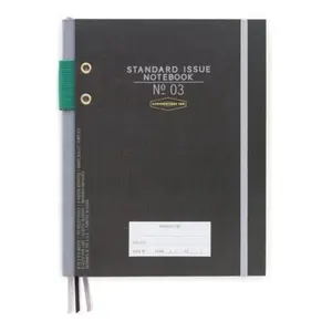 Design Works Ink Hardcover Fabric Spine Notebook - Black