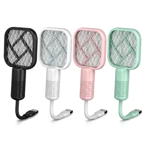 1 PCS USB Mini Mosquito Swatter, Mini Mosquito Killer Bat Portable Bug, Mosquito Killer Machine, Trap Killer LED, with uv Light Protector Mosquito lamp for House Mini Mosquito Killer lamp 2 in 1