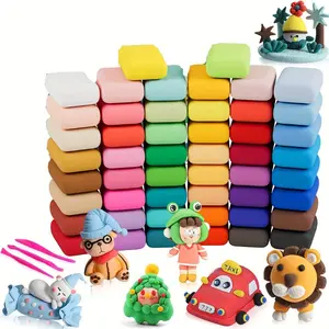 Air Dry Clay 50 Colors-DIY Modeling Clay Starter Kit With Sculpting Tools, Great Gift For Age 3 4 5 6 7 8+ Years Old Boys Girls Kids halloween christmas gift