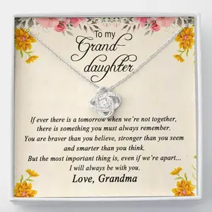 Granddaughter  Necklace, Granddaughter Gifts from Grandma and Grandpa, Jewelry Granddaughter Gift for Birthday, Graduation & More
