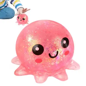 2-Pack Octopus Stress Ball Compression Toy, Random Color, Perfect Birthday Gift, Ideal for Relaxation and Fun, Unique Design
