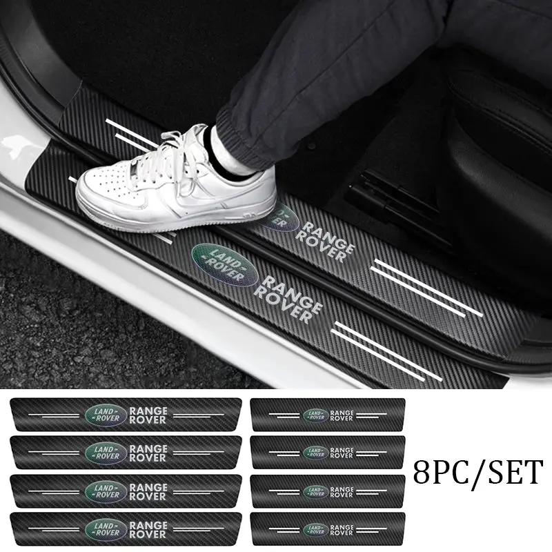 Land Rover Car Door Sill Threshold Protector Strips, Anti-Scratch Wear Resistant Durable, Custom Tailored Fit Fits Discovery Sport, Range Rover Evoque, Defender, External Decoration Accessories